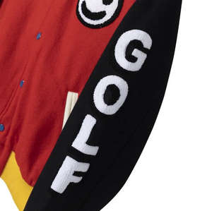 Veste universitaire pour homme en chenille brodée avec logo personnalisé, style streetwear décontracté, en laine et cuir, hiver, écologique, respirante, service OEM - Product Image 4