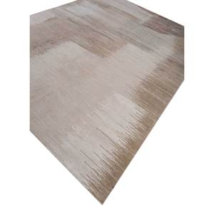 Alfombra Kavi Ivory de Lana y Seda de Bambú Anudada a Mano, Colección Afterglow, Abstracta, 10 mm, Rectangular, Hecha a Mano, para el Hogar, Pasillo, Eskm-07 - Product Image 2