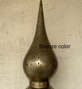 Handmade Bedside Boho <b>Lamp</b> Light Decor Brass Shade <b>Lamp</b> Moroccan <b>Table</b> <b>Lamp</b> Brass Light Best Selling Product of 2022 - Product Image 2