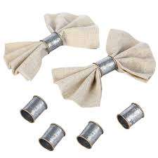 Ensemble élégant de 3 ronds de serviette en métal Design élégant et durable pour des décors de table et de salle à manger sophistiqués - Product Image 3