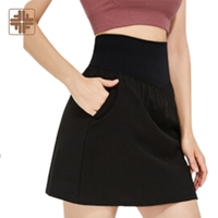 Falda de Tenis Personalizada Ligera de Spandex/Nailon, Transpirable, de Secado Rápido, Anti-UV, de Cintura Alta, Ropa de Yoga para Adultos