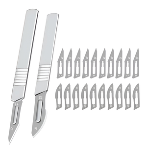 Mango de cuchillo Barons de acero inoxidable de alta calidad Mango de bisturí octogonal Hecho por Hasni Surgical CE ISO Aprobado - Product Image 1