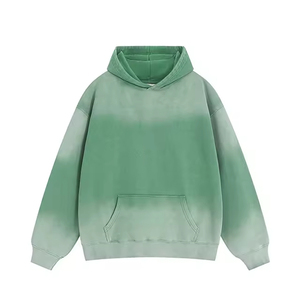 Sweats à capuche pour hommes délavés à l'acide, impression 3D brodée, 100% coton, surdimensionnés, respirants, saison hivernale, vente en gros personnalisée - Product Image 4