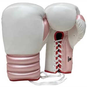 Gants d'entraînement professionnels pour adultes pour la boxe Muay Thai Sanda-Cuir de haute qualité épaissi PU extensible combat essentiel - Product Image 2