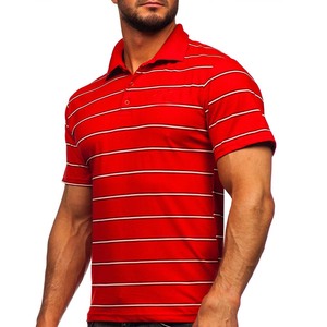 Polos de golf deportivos de secado rápido de poliéster 100% en blanco con logotipo personalizado para hombre al por mayor de alta calidad - Product Image 3