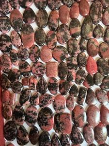 พลอยโรโดไนต์ทรงหลังเบี้ยเกรด AAA อัญมณีหลวมปรับแต่งขนาดได้ตามต้องการ - Product Image 3