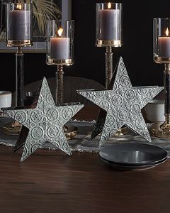 Christmas Home Decor Metal <b>Star</b> Shape Tea <b>Light</b> Holder from India - Product Image 2