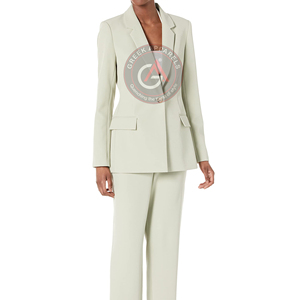2023 femmes à la mode manches longues Blazers manteaux tenue de bureau blazer décontracté pour les femmes Logo personnalisé prix de gros - Product Image 3