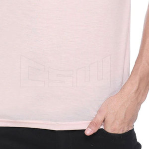 Venta al por mayor camiseta de moda para hombre logotipo personalizado hecho de poliéster/Tela de punto de algodón - Product Image 6