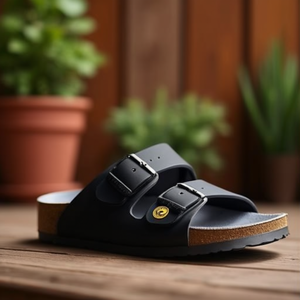 Sandales de sécurité ESD pour hommes, taille 42, noires, en Birko-Flor, par BIRKENSTOCK - Product Image 3