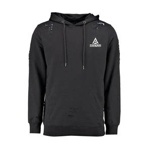 Sudaderas con capucha bordadas de angustia de gran tamaño con diseño único más vendido al por mayor Sudadera con capucha bordada de angustia de ropa de calle de alta calidad - Product Image 5