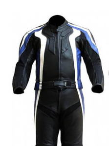 Combinaison de Moto en Cuir Véritable, Vêtement de Moto, Veste et Pantalon, 100% - Product Image 4