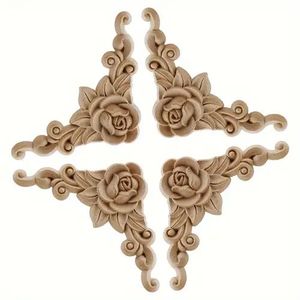 Appliques décoratives en bois pour meubles, appliques en bois gravées, marque Viet Fargimex - Product Image 6