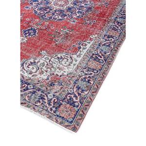 Alfombra de Lana Anudada a Mano de Gran Tamaño, Diseño de Medallón Rojo y Naranja, para Sala de Estar, Pasillo Rectangular, Modelo Pae-2206 - Product Image 2