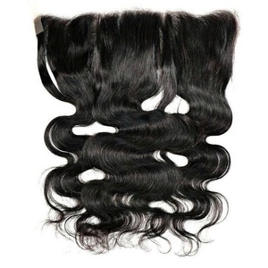 Vente en gros de cheveux vietnamiens vierges à 100%, fermeture de cheveux de qualité Remy, style vague corporelle, aspect vague naturelle, toutes les couleurs disponibles - Product Image 3
