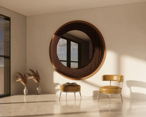 Espejo Paramétrico Decorativo de Pared, Paneles de Espejo de Madera Tridimensionales en Capas, Espejo de Pared Acrílico Decorativo, Espejos Grandes Decorativos con Diseño de Fragmentos - Product Image 5