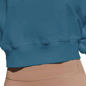 350gsm 100% coton surdimensionné goutte épaule Streetwear sport Fitness femmes sweat écologique personnalisé sweats à capuche femmes - Product Image 2