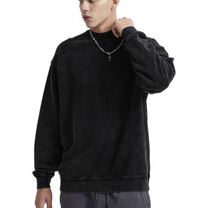 2025 nouvelle mode hommes sweats à capuche automne hiver à capuche à manches longues en vrac couleur unie pull décontracté coton polaire hauts sweats à capuche - Product Image 2