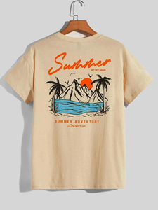 Summer Set Off Again Adventure California Camiseta para hombre Camiseta suelta de algodón Ropa de moda Ropa de sudor Tops de verano de gran tamaño - Product Image 1