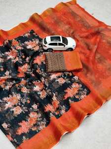 Moda directa por encargo Brocade Silk Sarees Gold Zari Border & Motifs Disponible en colores personalizados Estilo indio y pakistaní - Product Image 2