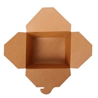 Récipients alimentaires à emporter écologiques-30 oz Kraft Brown Take Out Boxes (50 Pack) Résistant aux fuites et à la graisse pour restaurant