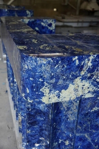 Brasil quartizte piedra retroiluminada <span class=keywords><strong>Bolivia</strong></span> azul sodalit Isla de granito <span class=keywords><strong>bar</strong></span> diseño superior personalizado azul Bahia encimeras de granito - Product Image 6