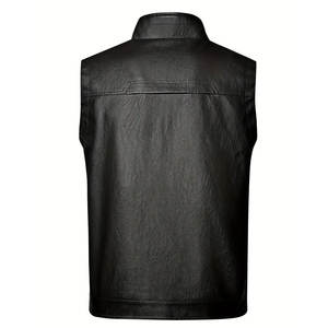 Chaleco de Cuero de Alta Calidad para Hombre, Acabado Premium, Resistente al Viento, Material Duradero, Chaleco de Moda para Motociclismo y Compradores Mayoristas - Product Image 2