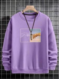 Sweat-shirt à capuche imprimé tendance pour hommes 100% coton doux personnalisable pour la saison d'hiver fabriqué au Pakistan - Product Image 6