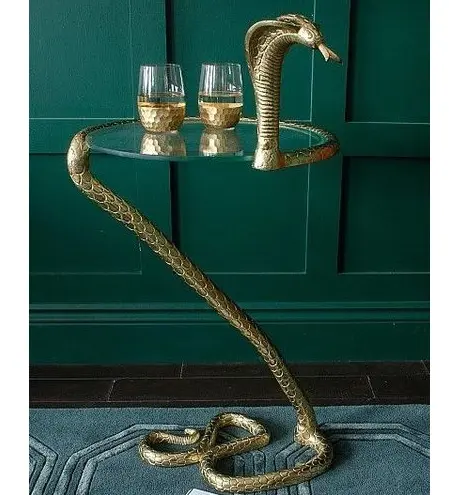 Latest Stylish Modern Snake Table With Glass Top With High Quality fineshed And At Lowest Prices By Indian Certified supplier