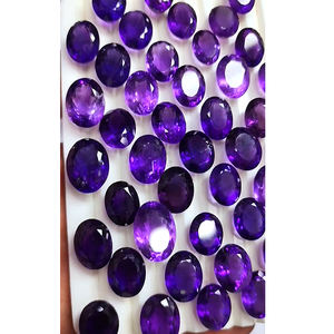 43 Pcs of Natural Amethyst 14mm to 16mm Oval Cut 404 Cts Lot Iroc Sales High Quality Amethyst Facet Loose Gemstone for <b>Jewellery</b> - Product Image 5