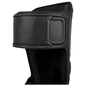 Protège-tibia en cuir de vachette noir pour hommes MMA boxe Muay Thai Training Shinpads avec fonction de protection - Product Image 3