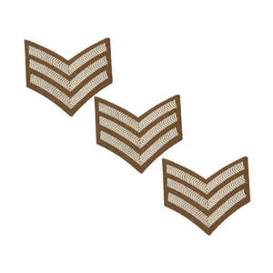 Chevrons de cérémonie NO 2 FAD, meilleur modèle personnalisé, couleur marron et broderie blanche - Product Image 2