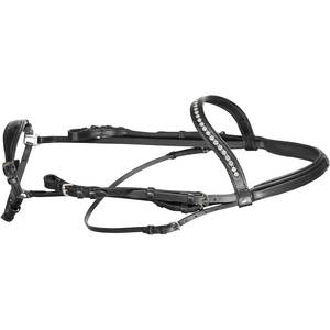 Calzones de brida Remont de cuero de calidad superior, brida ajustable para caballo inglés, banda para la nariz acolchada suave, banda ancha duradera - Product Image 6