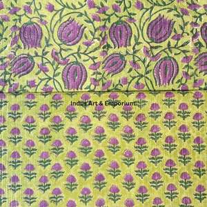 Tela de Algodón Cambray con Estampado Tradicional Jaipuri, 60x60 cm - Product Image 4