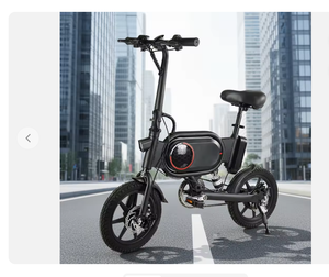 Bicicleta Eléctrica Plegable con Motor Trasero de 350 Vatios y Batería de Litio, Envío Directo desde Almacenes en EE. UU., Ideal para Desplazamientos Urbanos - Product Image 1