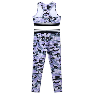 Ensemble de yoga pour femmes de haute qualité avec caractéristiques de séchage rapide et respirantes Prix raisonnable Logo personnalisé Nouveau design Motif à carreaux - Product Image 2