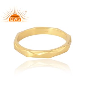 Anillo de Plata de Ley 925 Chapado en Oro de 18K Hecho a Mano, Joyería Fina para Mujer, Regalo para Ella - Product Image 4