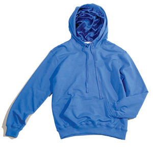Sweat-shirts à capuche personnalisés pour hommes en gros, couleur unie basique, coton épais, doublure en satin de soie, logo sur la capuche, impression gonflée pour l'hiver - Product Image 1