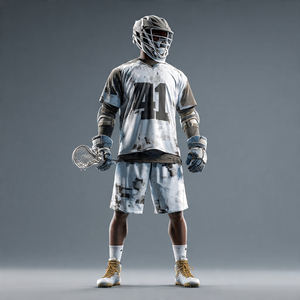 Uniformes de lacrosse personnalisés, ensemble complet, maillot de lacrosse à manches courtes, ensemble de shorts - Product Image 2