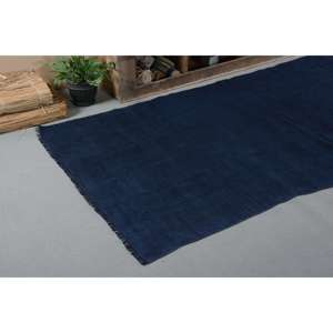 Alfombra turca Vintage moderna de 4,6x10,1 pies, lana hecha a mano, patrón de retazos rectangular grande, negro para pasillo de noche, 4,6x10,1 pies - Product Image 4