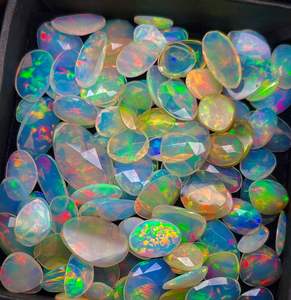 AA + Natural etíope ópalo Rosa corte piedra preciosa Multicolor Flash Ideal para anillos colgantes pendientes pulseras y joyería rara fina - Product Image 2