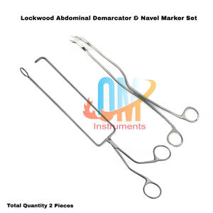 คีมล็อควูดสำหรับทำเครื่องหมายบริเวณหน้าท้องหลังผ่าตัดหน้าท้อง  วัสดุเกรดทางการแพทย์ ทำจากเหล็กกล้าไร้สนิม ใช้สำหรับการผ่าตัดด้วยมือ - Product Image 2