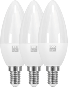 Lampada LED a Candela E14, Confezione da 3 Pezzi Luce Fredda 8 W - Product Image 1