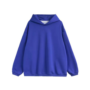 Sweat à capuche en molleton de coton imprimé pour homme avec sérigraphie et impression en relief, logo personnalisé, pull décontracté chaud pour la vente en gros - Product Image 6