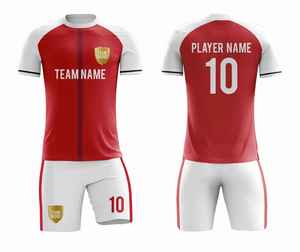 Uniformes de football personnalisés en gros |   Maillots de football numériques OEM 2026 |   Tenues d'équipe respirantes à manches courtes et coupe ajustée - Product Image 2