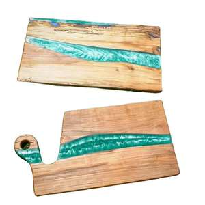 Tabla de cortar de madera natural Tabla de cortar de madera para carne Queso y verduras Juego de cuchillos Tabla de cortar Herramientas de cocina - Product Image 3