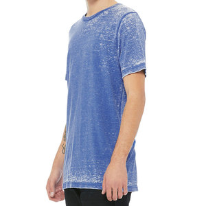 Camiseta de Manga Corta Unisex de Polialgodón Bella Canvas, Color Azul Rey Verdadero con Lavado Ácido, Camisetas para Hombre - Product Image 2