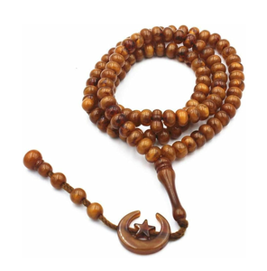 Chapelet de prière musulman, magnifique tasbih avec perles de prière en bois massif, perles en bois, vente en gros à prix abordable - Product Image 1