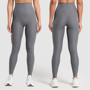Women's Ribbed Sports <b>Leggings</b> Yoga Pants <b>Tummy</b> <b>Control</b> <b>Gym</b> Fitness Push up Workout Athletic <b>Leggings</b> - Product Image 1
