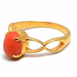 Anillos de declaración de diseñador Original de Coral, Material de Plata de Ley 925, chapado en oro, forma ovalada, ajuste de punta, bodas finas Vintage - Product Image 2